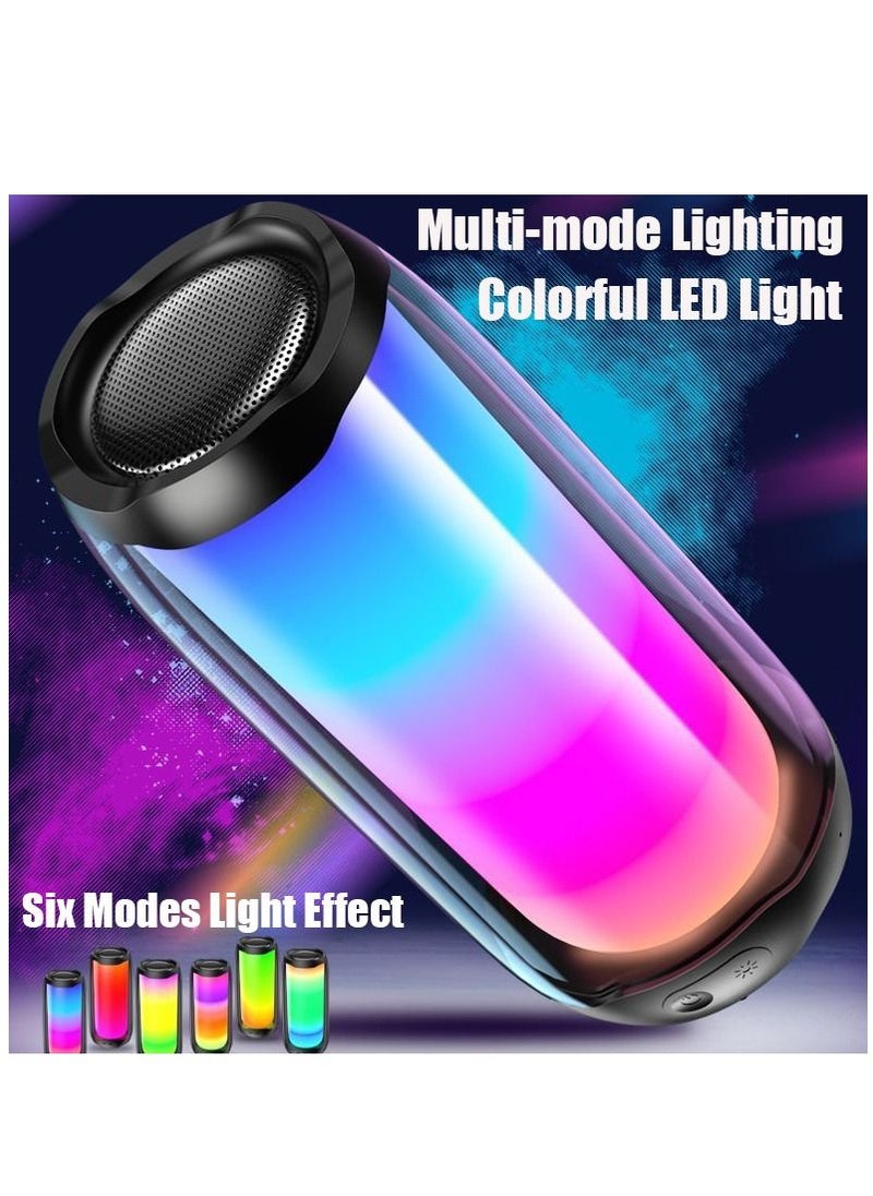 Furtey - Bluetooth Speaker Black With 1 Wireless Microphones For Karaoke and Play Music Portable Karaoke Machine Multiple Fuctions Voice Changing Effects LED Dancing Light Remove Original Singer's Voice For Ki - Image 1