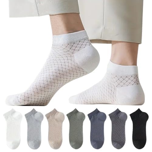 REIL RAID Pack of 7 Multicolour Unisex Ankle length Socks, Made With Durable & Mesh Breathable Cotton, Free Size, Addy Edition, Suitable for all Season, Soft & Breathable, Daily Use - Image 1