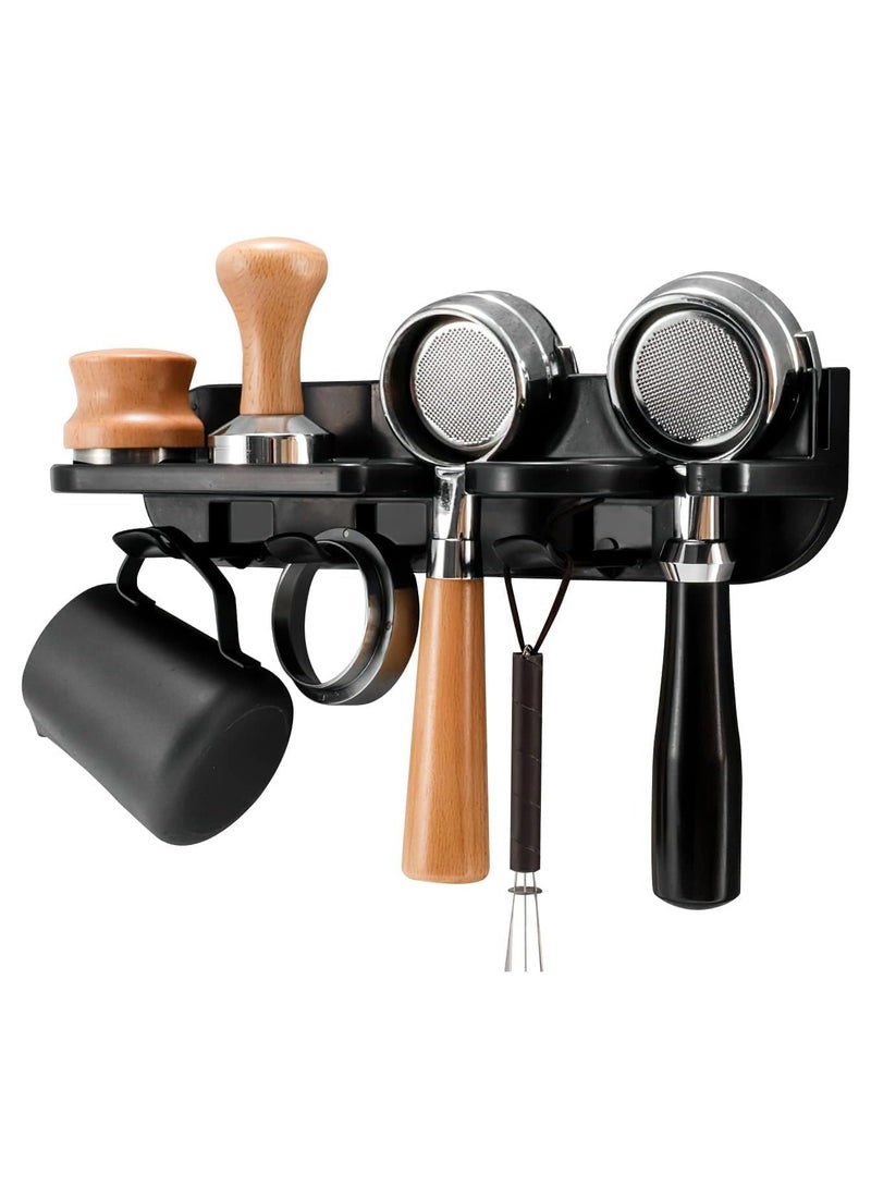 تراسل محطة دك الإسبرسو الحاملة، رف حائط منظم لمحطة دك الإسبرسو، رف منظم لإكسسوارات الإسبريسو على الحائط، رف منظم لإكسسوارات الإسبرسو 54 مم/2.1 بوصة - Image 1