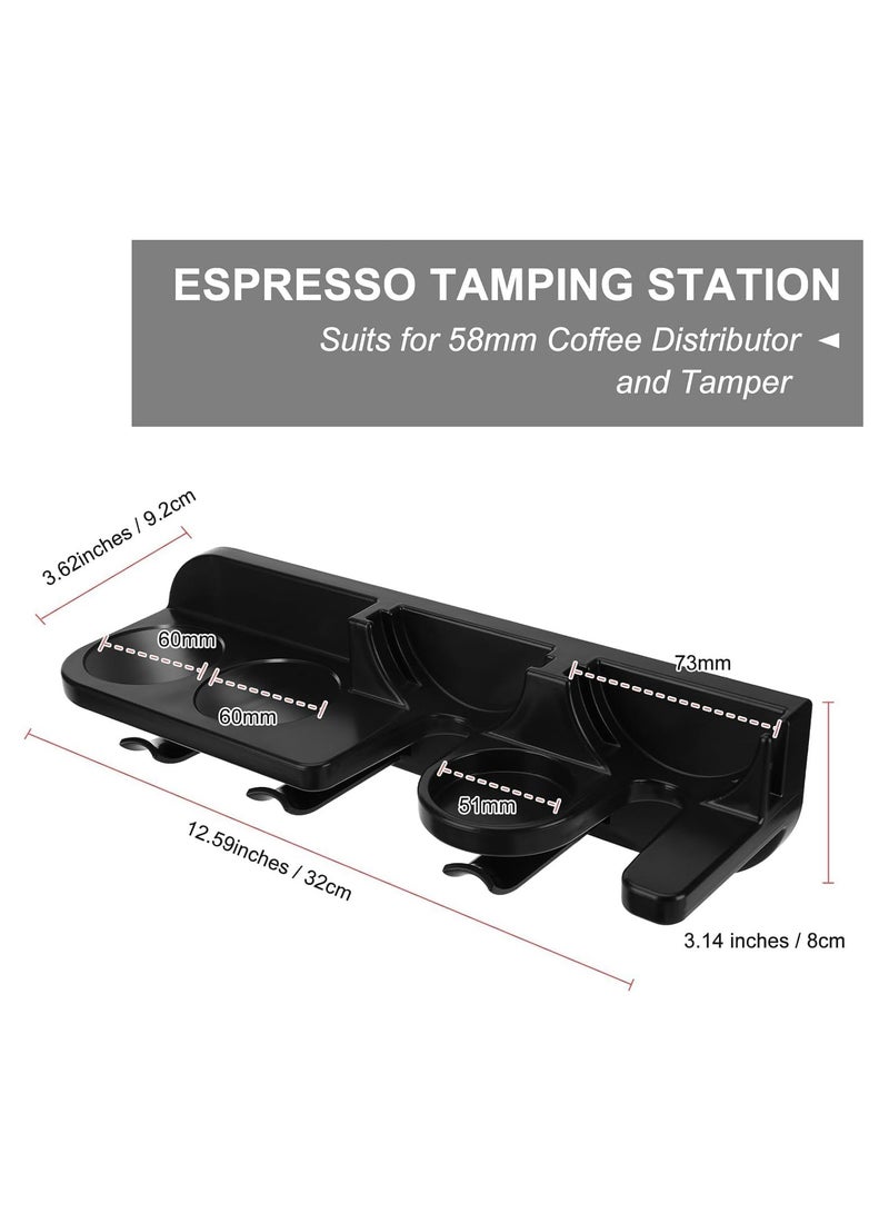 تراسل محطة دك الإسبرسو الحاملة، رف حائط منظم لمحطة دك الإسبرسو، رف منظم لإكسسوارات الإسبريسو على الحائط، رف منظم لإكسسوارات الإسبرسو 54 مم/2.1 بوصة - Image 2