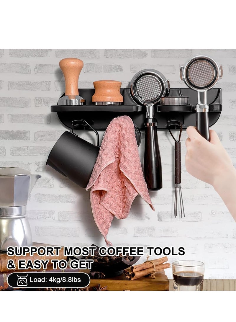 تراسل محطة دك الإسبرسو الحاملة، رف حائط منظم لمحطة دك الإسبرسو، رف منظم لإكسسوارات الإسبريسو على الحائط، رف منظم لإكسسوارات الإسبرسو 54 مم/2.1 بوصة - Image 3