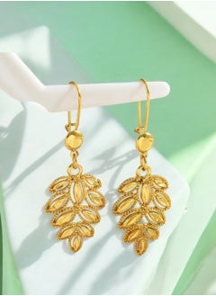 GOLDMAX Elegant 21k Gold Plated Drop Earrings For Women  - Image 1