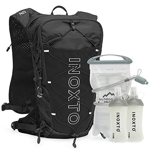 INOXTO Hydration Pack Backpack ，Water Backpack with 2L Leakproof Water Bladder, Running Hydration Vest for Man, Daypack for Cycling Motocross Climbing Trail Running (inoxto-593-ORANGE) - Image 1