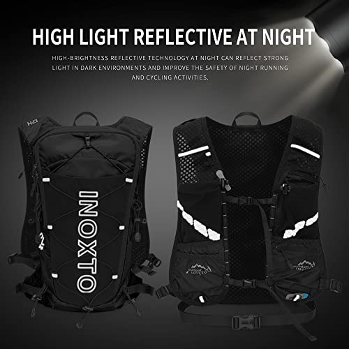 INOXTO Hydration Pack Backpack ，Water Backpack with 2L Leakproof Water Bladder, Running Hydration Vest for Man, Daypack for Cycling Motocross Climbing Trail Running (inoxto-593-ORANGE) - Image 5