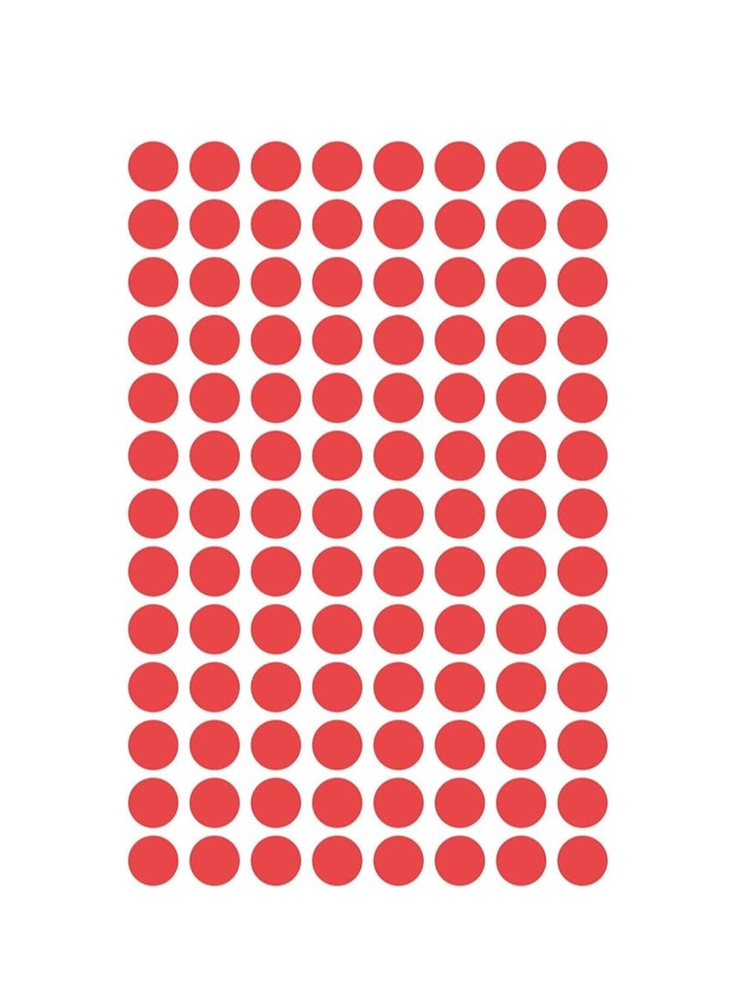 AVERY Avery 32-301 Self Adhesive Dots/Circle Labels - Red (Diameter 8 mm, 70 per Sheet, 560 Total) - Image 1