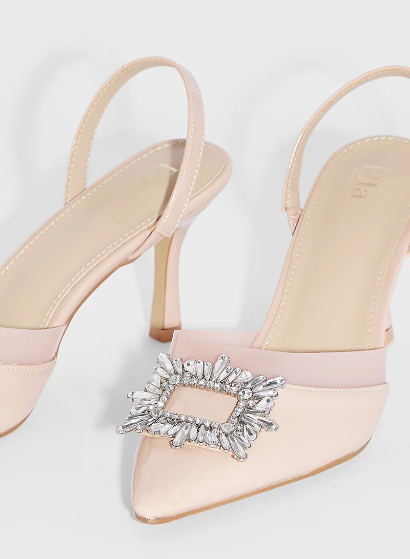 ايلا ليمتد اديشن Diamante Trim Clear Backstrap Pump