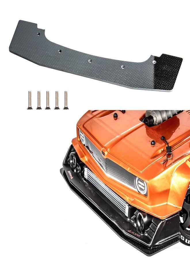 MOSHNOLY 3MM Thick Front Splitter for ARRMA 6S 1/7 Felony,Front Chin Splitter for ARRMA Felony,Carbon Fiber Front Bumper Splitter Upgrade Part Replace of ARA320601-Carbon Fiber - Image 3
