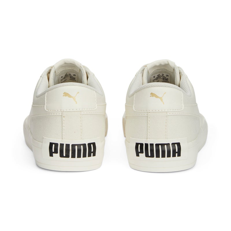 PUMA Bari Casual Unisex White Canvas Sneakers - Image 3