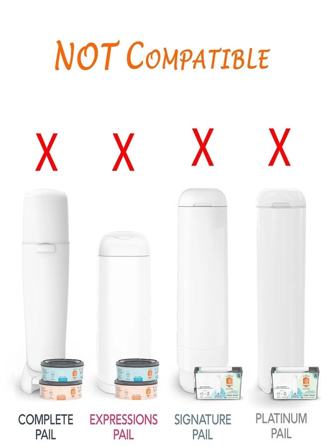 AIMIDODO Diaper Pail Refill Bags Compatible with Diaper Genie Select Pail, Compact Pail,Square Pails Diaper Pails Refills - Pack of 9 - Image 4