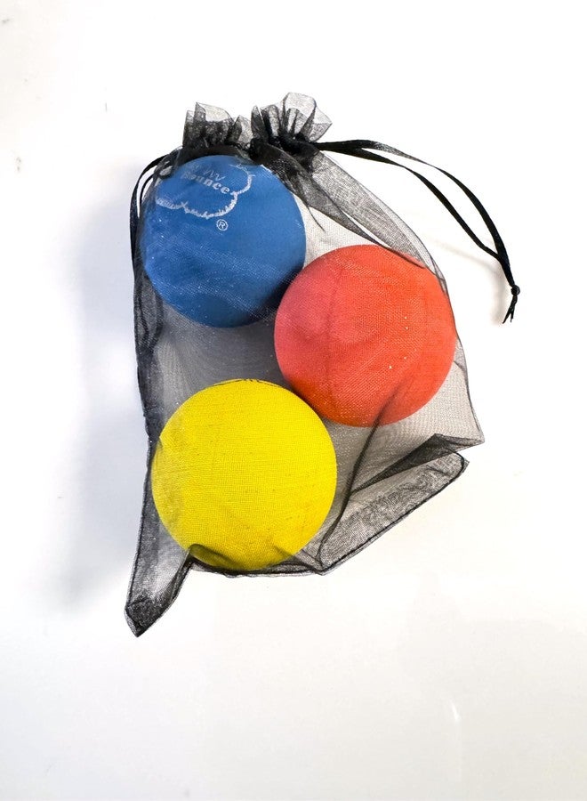 AHSR PRODUCTS Sky Bounce Color Rubber Handballs for Recreational Handball, Stickball, Racquetball, Catch, Fetch, and Many More Games, 2 1/4-Inch, Assorted Colors, 3 Count with AHSR Pouch - Image 3