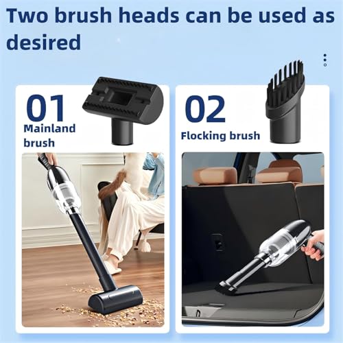 QLECT 12kPA Powerful Suction 60W Wireless Hand Vacuum 3-in-1 Wireless Portable Vacuum Cleaner, BLDC Motor HEPA Filter, Compact & Lightweight for Car, Home use, & Pet Hair - Image 5