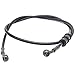 QDJUNE Stainless Steel Brake Hose Braided Steel Clutch Line Pack of 1 Flexible Brake Line for Motocross Street Bikes 120cm472 Black - Image 2