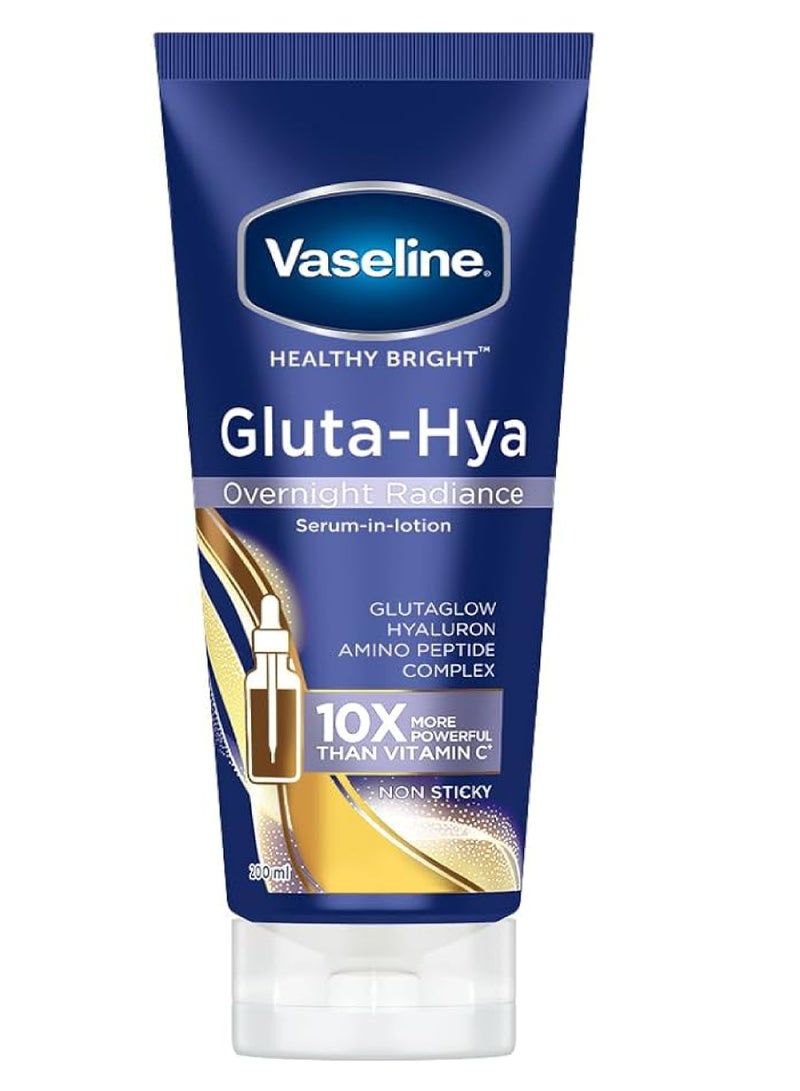 VASELINE GLUTA-HYA SERUM BURST LOTION OVERNYT RADIANCE REPAIR 300ML