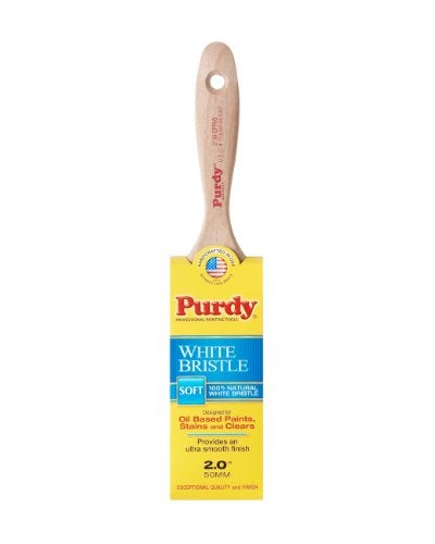 Purdy DB777421 144380420 White Bristle Series Sprig Flat Trim Paint Brush 2 inch