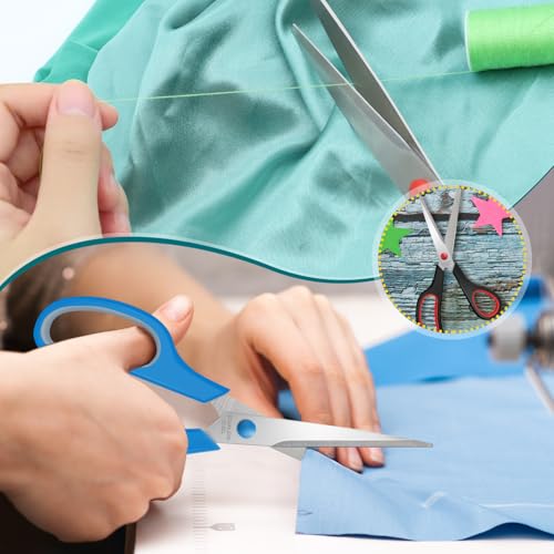 Xnluothsk 18 Packs 8" Sewing Craft Scissors Bulk,Multipurpose Heavy Duty Sharp Paper Scissors,All Purpose Stainless Steel Scissors for Home Office Student Teacher Supplies - Image 5