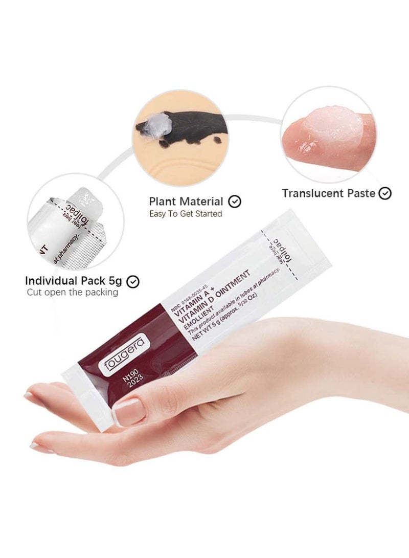 Fougera Tattoo Scar Repair Gel 50Pcs Microblading Aftercare Ointment Vitamin A and D Anti-Inflammatory Anti Scar Tattoo Aftercare Cream for Makeup Microblading and Tattoo Healing Art Tattoo Supplies  - Image 4