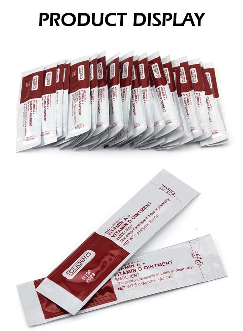 Fougera Tattoo Scar Repair Gel 50Pcs Microblading Aftercare Ointment Vitamin A and D Anti-Inflammatory Anti Scar Tattoo Aftercare Cream for Makeup Microblading and Tattoo Healing Art Tattoo Supplies  - Image 2