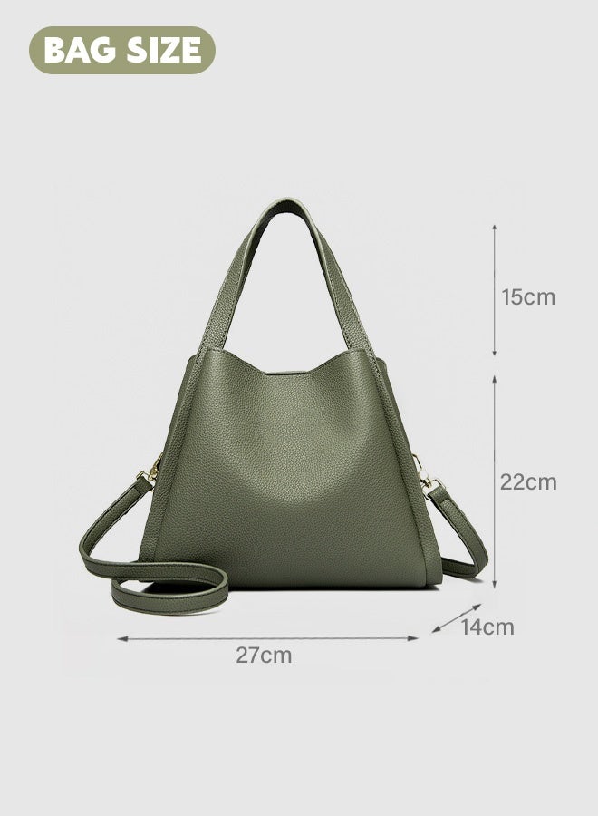 Leather Tote Bag for Women - Waterproof Work Bag Leather Women Shoulder Bag Women's Handbag Elegant Patent Leather Bag Waterproof Handbag Shoulder Bag Women  - Image 4