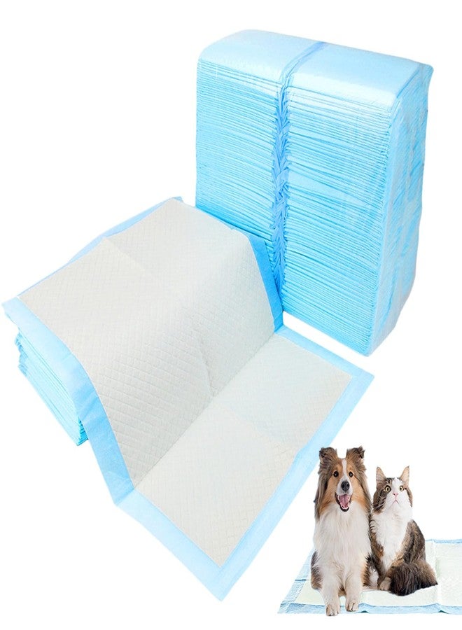 TORMEN Dogs Pee Pads 100 Pack 13" x 17.7" Disposable Ultra Absorbent Leak-Proof Pet Training Pads for Rabbits Guinea Pigs Hamsters Hedgehogs Cats - Image 1