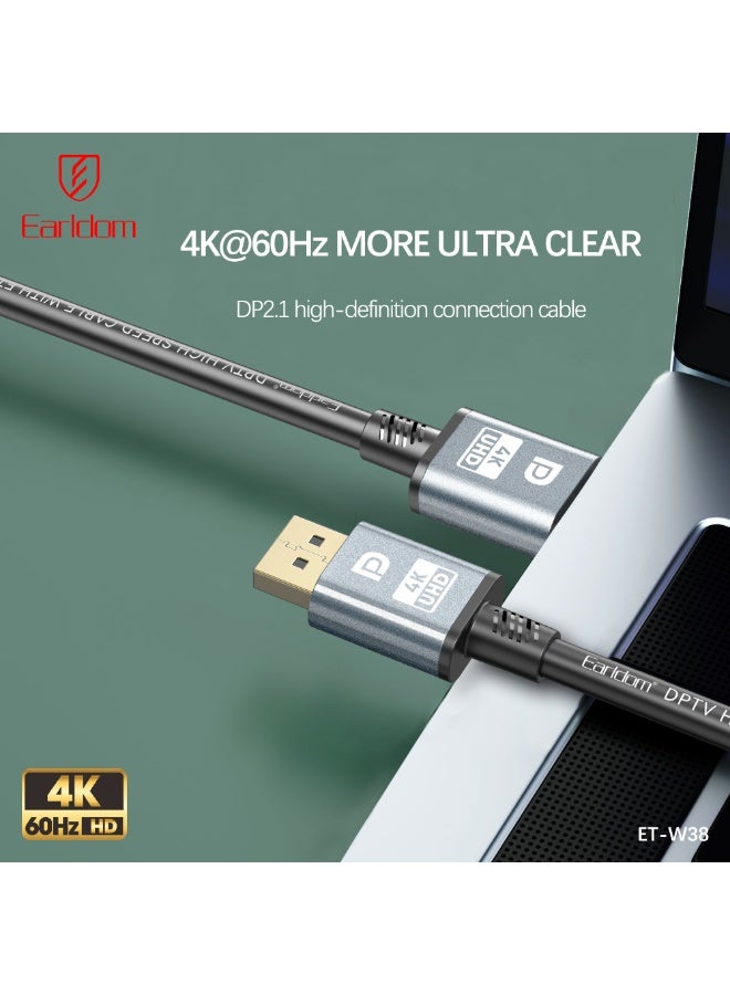 Earldom ET-W38 4K@60hz D.P to HDTV Cable 2M - Image 3