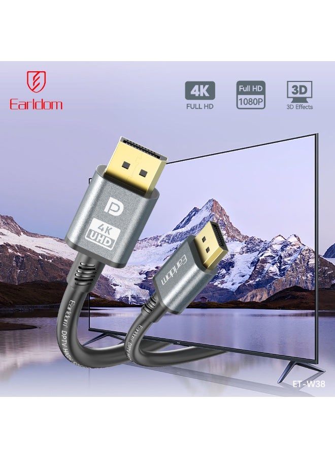 Earldom ET-W38 4K@60hz D.P to HDTV Cable 2M - Image 5