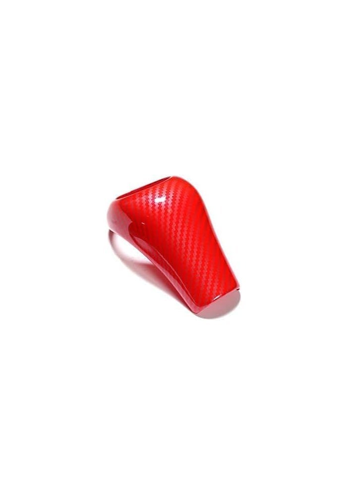 7Cylinder Gear Shift Knob Cover for Mercedes Benz (2004-2014) - Red Carbon Fiber - Image 1