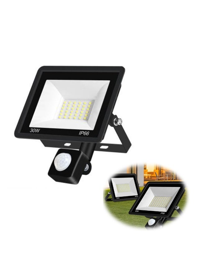 LED Floodlight, Spotlight with PIR Motion Sensor, Security Wall Light for Outdoor Use, Bright and Energy Efficient - Image 1