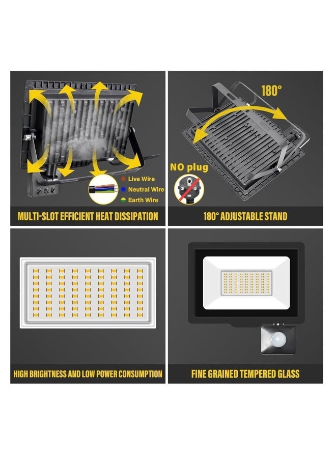 LED Floodlight, Spotlight with PIR Motion Sensor, Security Wall Light for Outdoor Use, Bright and Energy Efficient - Image 5