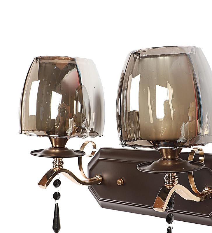 ELIANTE Brown Iron Wall Light Without Bulb Decorative Light for Home Office Bedroom Drawing Room by Jainsons Lights - Image 4