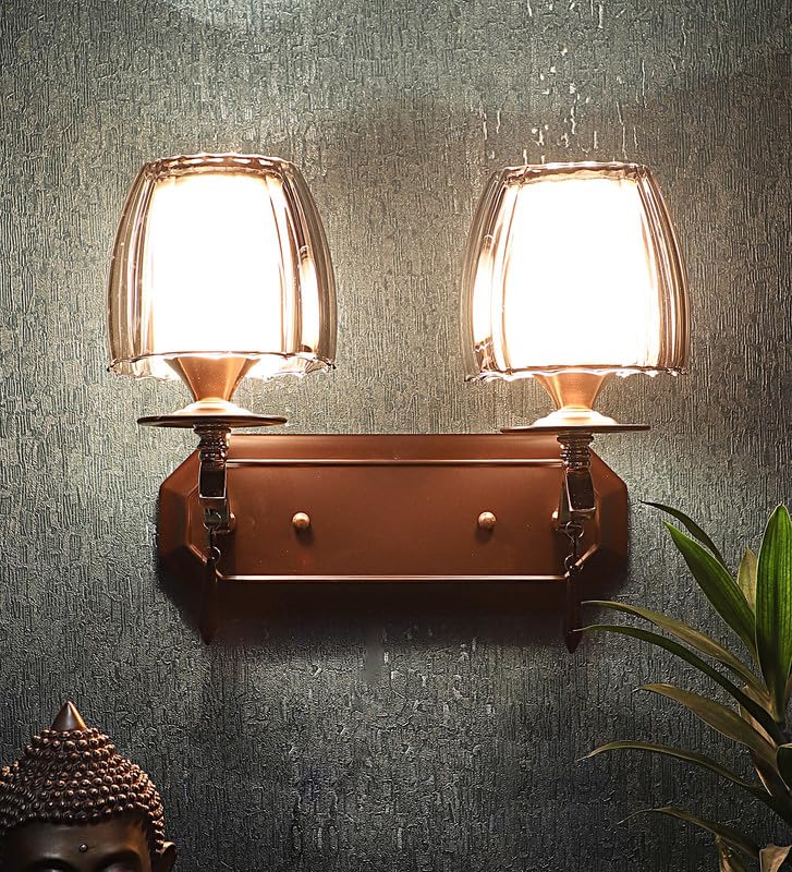 ELIANTE Brown Iron Wall Light Without Bulb Decorative Light for Home Office Bedroom Drawing Room by Jainsons Lights - Image 3
