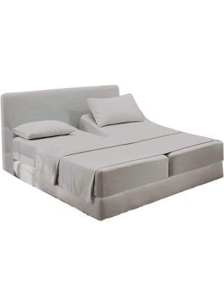 happy at home Split King Sheets for Adjustable Beds - Fits Upto 18" Deep Pocket Split King Sheets - Giza Dream Sheets -Twin XL- 5 Pcs Split King Sheet Set - Giza Cotton Sheet Set -Silver Split King - pzsku/ZC7BFA1AE5A8371069B69Z/45/_/1741641106/5f399f57-55d8-44fd-bc3b-b5016c78cdfb