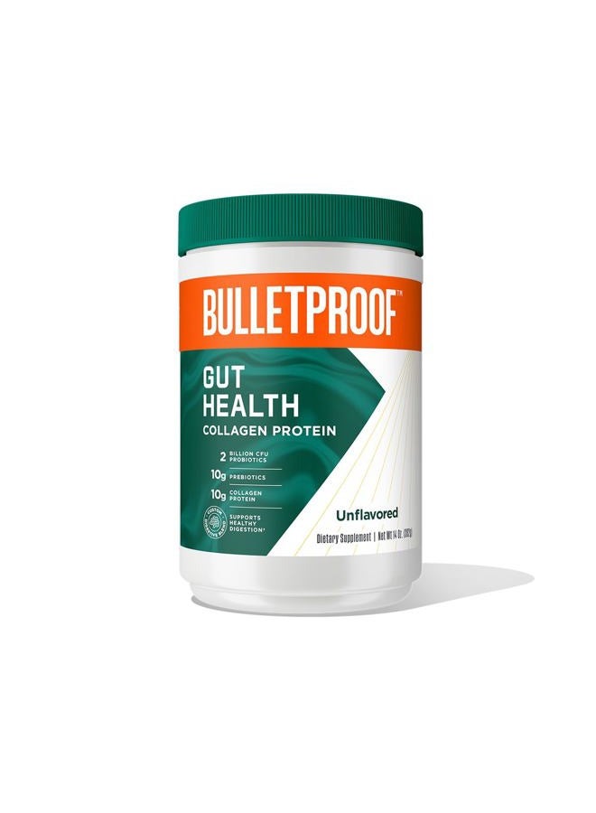 Bulletproof Unflavored Gut Health Collagen Protein, 14 Ounces, 10g Grass-Fed Collagen Peptides for Gut, Skin, Bone and Joint Support - Image 1