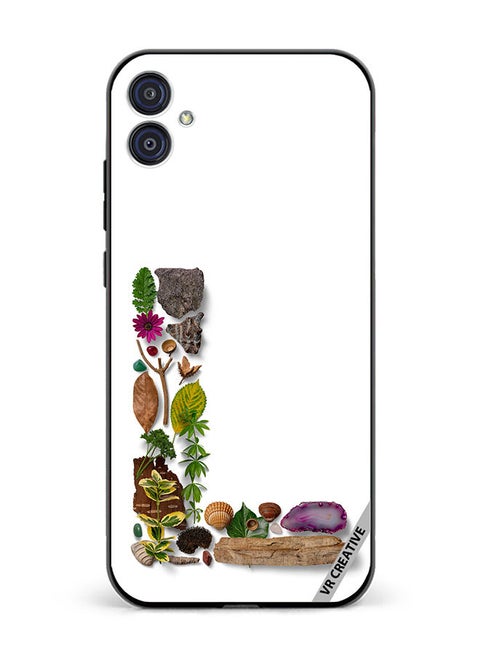 Protective Case Cover For Samsung Galaxy M04/F04 Alphabet L Design Multicolour