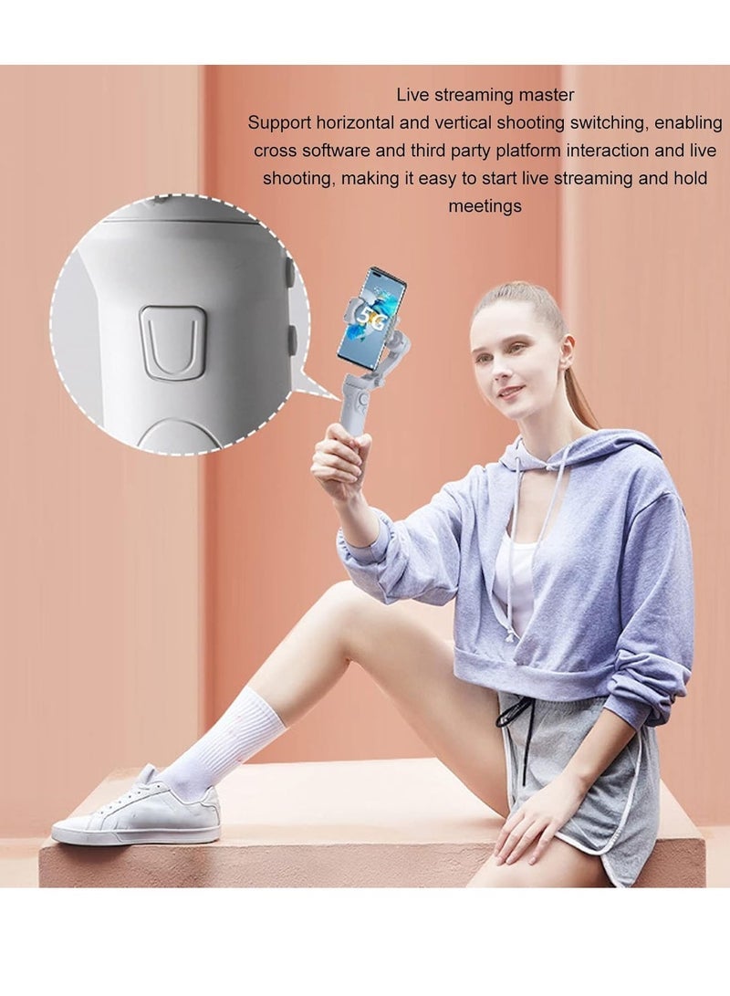 Gravity Smartphone Gimbal Stabilizer, F5 3-Axis Phone Stabilizer Foldable Handheld Gimbal with Tripod, Vlogging Stabilizer for Video Recording with Face Tracking, Youtuber Tools - Image 3