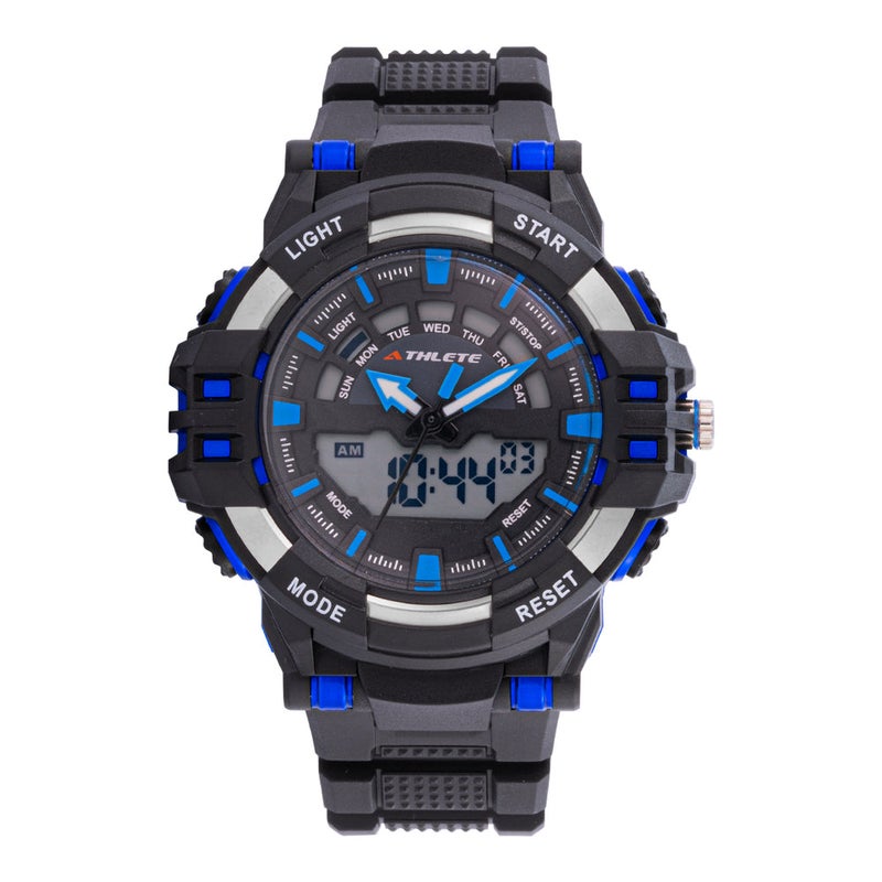 ELIZ ES8792G8NBN PU Case & Strap Analog-Digital Men's Watch