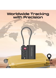 PROMATE Promate TSA-Approved Smart Lock with Anti-Loss Tracking, Apple Find My App Compatibility, Worldwide Precise Tracking, Loud Alarm, Rechargeable Battery, and Privacy Protection - TagLock  - Image 5