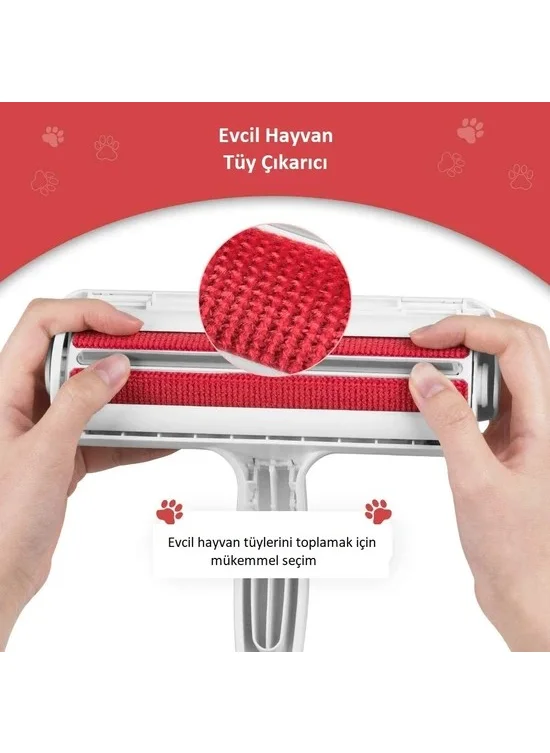 Bizimevde Cat Dog Pet Sweater Clothes Clothes Carpet Bed Feather Cleaner Bristle Dust Collector with Hopper SHM-010