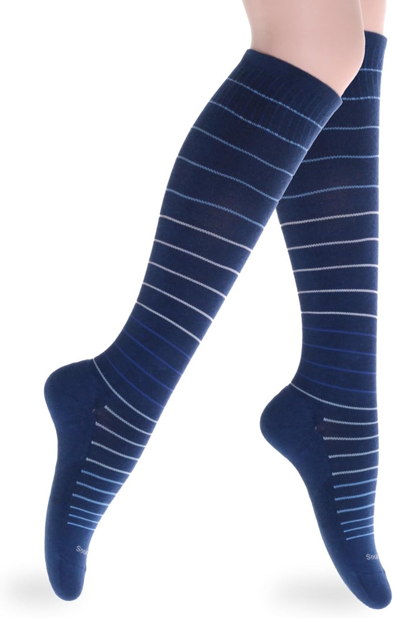 SocksLane جوارب ضغط قطنية من للنساء والرجال. دعم بطول الركبة بقوة 15-20 مم زئبق - Image 1