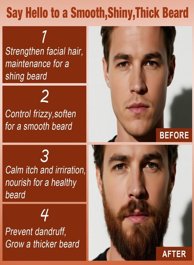 FULLLIGHT TECH Beard Oil for Men,4 Floz,2 Packs Natural Sandalwood & Unscented Beard Growth Oil with VE,Argan & Jojoba Oil,Softens,Moisturizes,Strengthens,Adds Shine,Reduces Frizz,No Fragrance Conditioner for Men - Image 4
