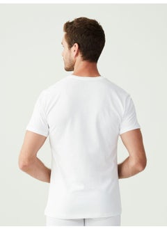 U.S. Polo Assn. Base. Polo Assn. - Men's White 2 Pack Round Collar T-Shirt 90002  - Image 4