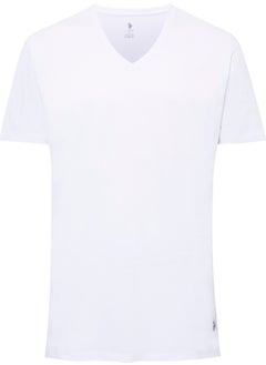 U.S. Polo Assn. Base. Polo Assn. - Men's White 2 Pack Round Collar T-Shirt 90002  - Image 2