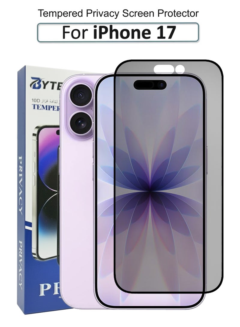 BYTER For iPhone 17 - Privacy Tempered Glass Screen Prortector - Image 1