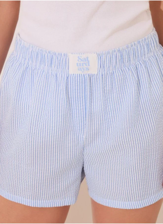 women'secret Blue cotton straps pyjamas