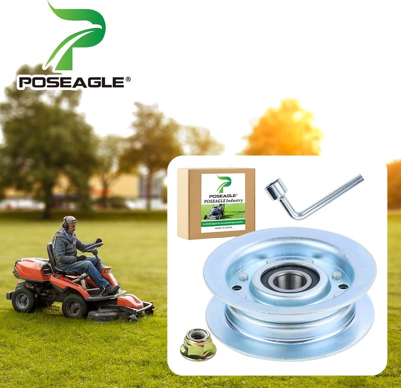 POSEAGLE GY22172 Idler Pulley John Deere Replaces John Deere GY22172 Pulley, GY20067 Idler Pulley John Deere GY20067 Pulley for John Deere D105 D110 D140 L100 L110 L120 L130 La115 La145 Lawn Decks - Image 2