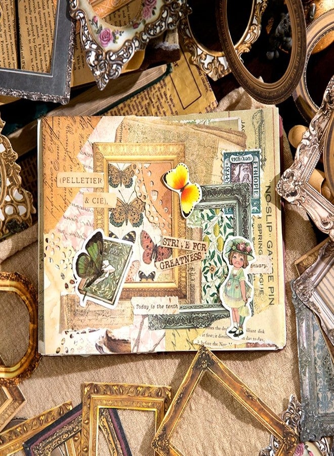 OBUJOPAL 30Pcs Vintage Scrapbook Paper Photo Frame for Scrapbooking Junk Journal Collage Diary Embellishment DIY Photo Album DIY Craft Decoration, 10 Patterns (YSDC5) - Image 3