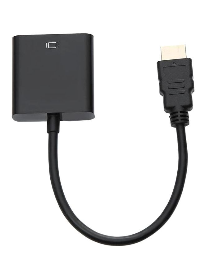 رانيبوبو محول كابل HDMI إلى VGA أسود - Image 1