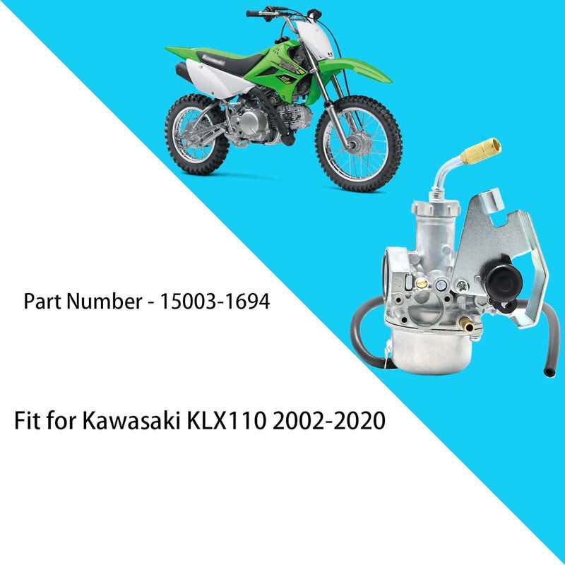 Ycsmyyds Carburetor 15003-1694 Replacement for Kawasaki KLX110 (2002-2020) - Image 3