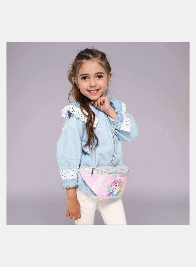 Fashionable Waist bag  Girl’s Unicorn Fanny Pack - Cute Kids Travel Waist Bag - Crossbody Belt Bag Sport Running Camping Trip - Christmas Gift for Girls  - Image 2