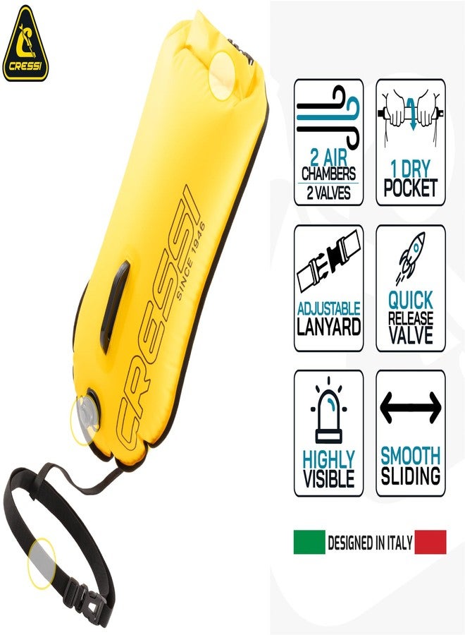 Cressi Glide Pro Pool Floats & Inflatables, Yellow, 28 liters - Image 2