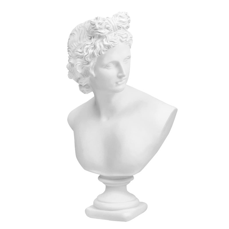 Norrclp Norrclp 126in Greek Statue of Apollo Classic Roman Bust Greek Mythology Sculpture for Home Decor 